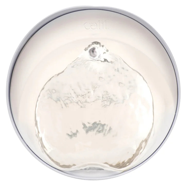 Catit Pixi Fountain with Stainless Steel Top and Catit Pixi Dish, White with 6 Filters