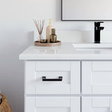 VanGo Willow Vanity in White with Quartz Countertop