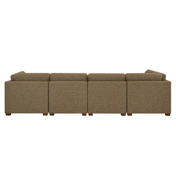 Thomasville Tisdale 6-piece Fabric Sectional with Storage Ottoman