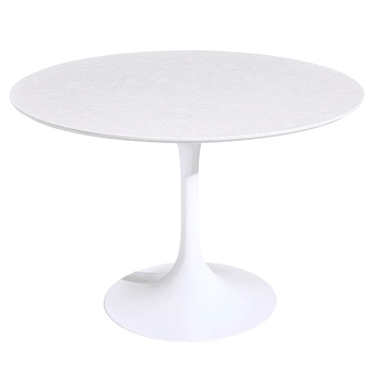 Orchid Round Solid Quartz Dining Table, 111.8 cm (44 in.) diameter