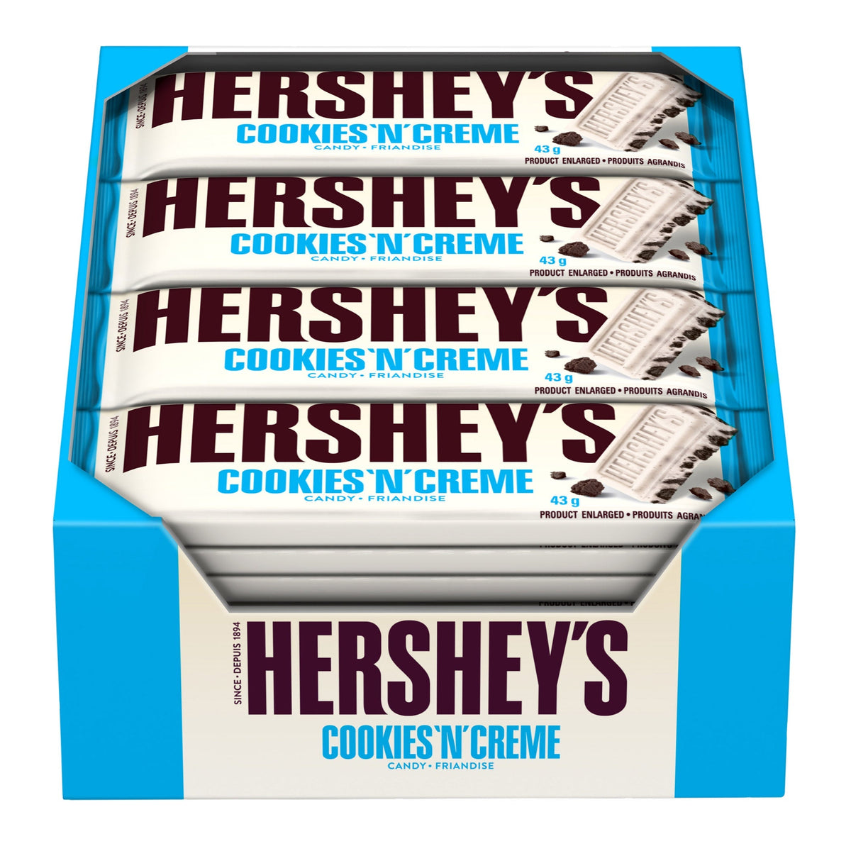 Hershey's Cookies 'n' Creme Chocolate Bars, 36-count