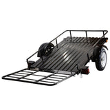 DK2 by Marlon 4 ft. x 6 ft. Single Axle Open Rail Utility Trailer