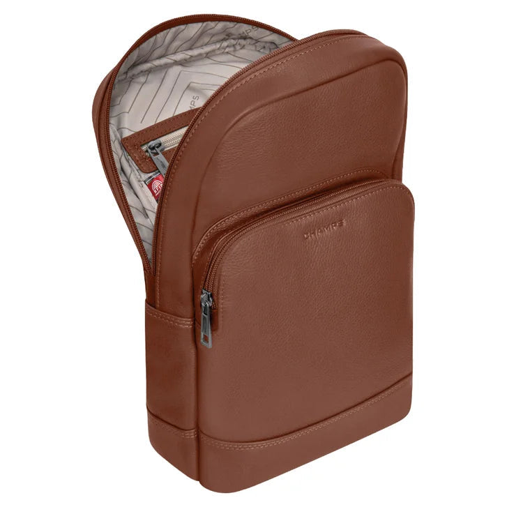 Champs Onyx Collection Leather Sling Bag