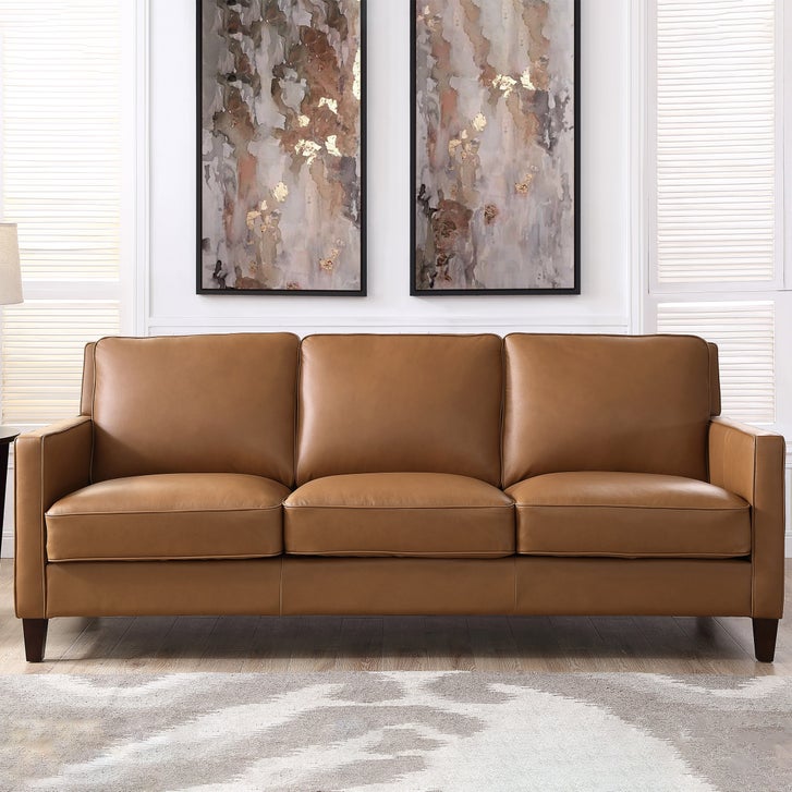 Prospera Home West Park Top-grain Leather Sofa and Loveseat