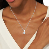 Princess Cut Diamond Solitaire Pendant (0.70 ct)