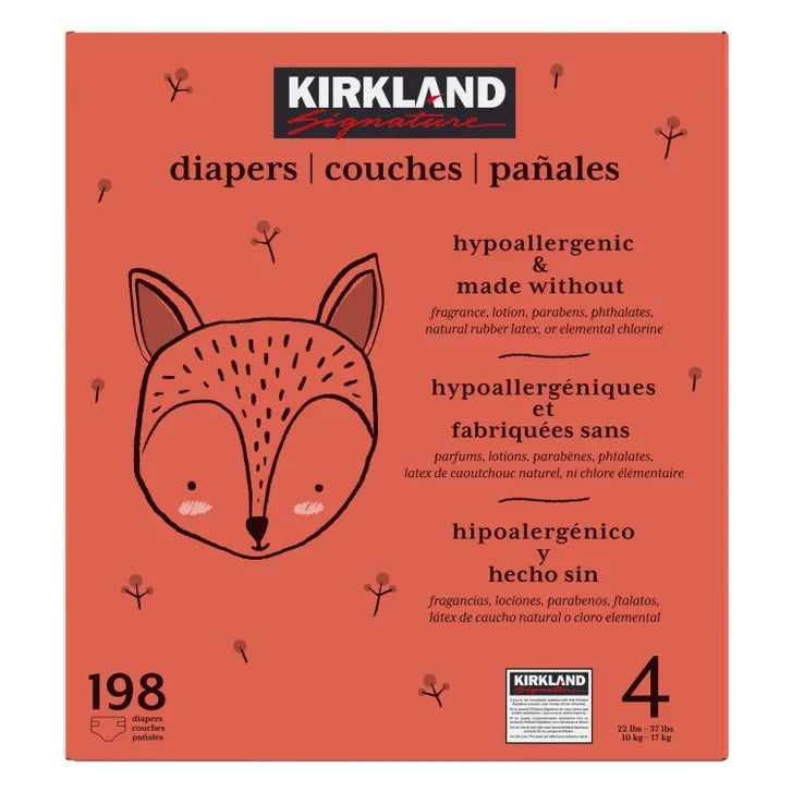 Kirkland Signature Diapers, Sizes 3 - 6