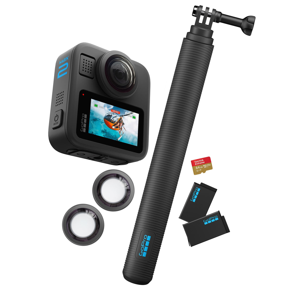 GoPro MAX2 8K 360 Action Camera Bundle