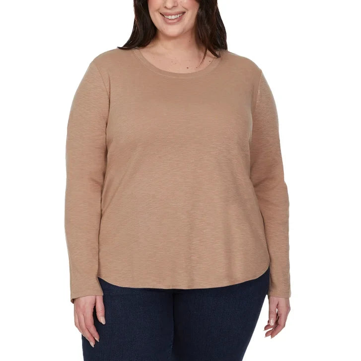 Kirkland Signature Women's Long Sleeve Slub Tee