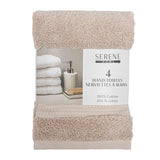 Serene Home Collection Hand Towel, 4-pack