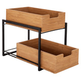 Seville Classics 2-Tier Sliding Bin Organizer