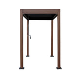 Kaslo Aluminum Pergola with Wood Finish