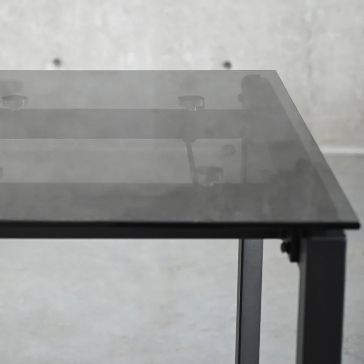 Mobital Host 149.9 cm (59 in.) Extendable Dining Table with Grey Glass Top
