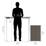 Bestar Upstand 2-piece L-shaped Workstation with Height Adjustable Desk