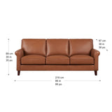 Prospera Home Larsen Top Grain Leather Sofa