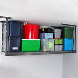 SafeRacks 4 ft. × 8 ft. Overhead Garage Storage Rack and Accessory Kit