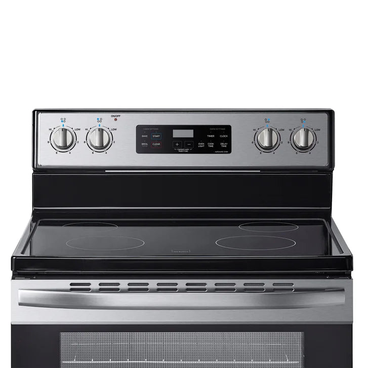 Midea 30 in. 5.1 cu.ft. Freestanding 4-Element Range with Storage Drawer