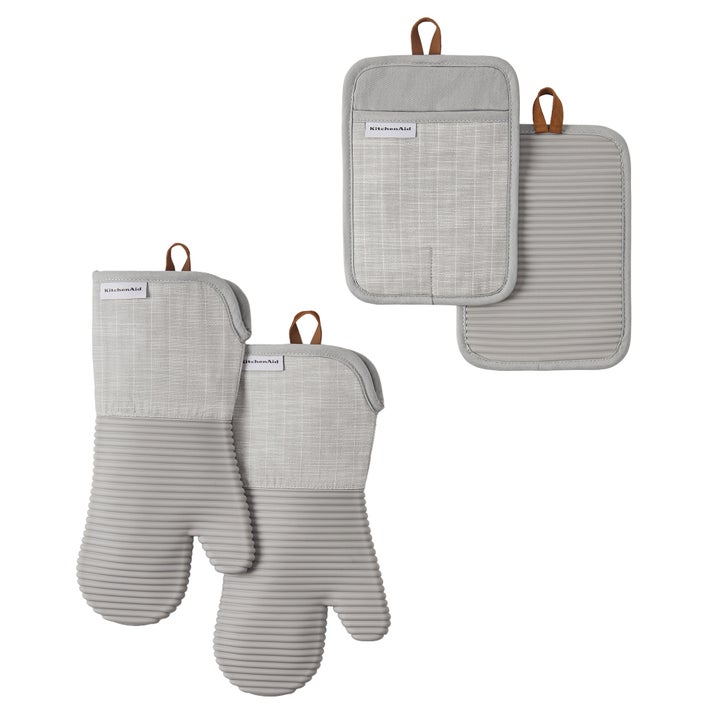 KitchenAid 4-piece Oven Mitt and Potholder Set