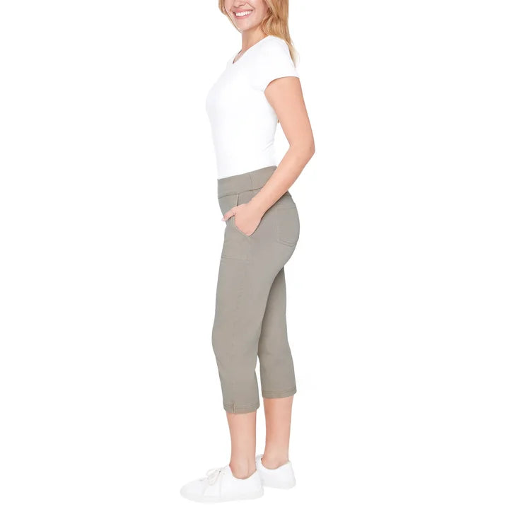 Up! Women’s Garment Wash Pull-on Capri