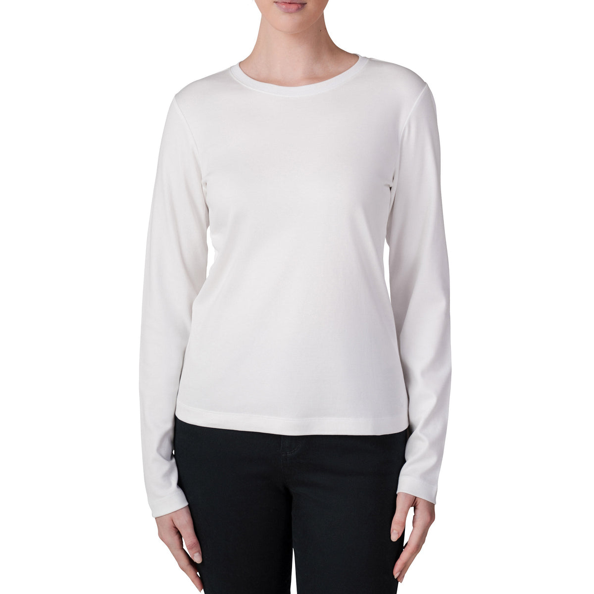 United Colors of Benetton Women’s Long Sleeve Supima Top