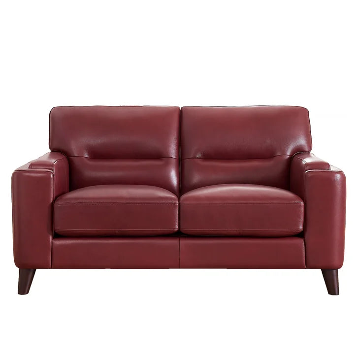 Prospera Home Sorena Top-grain Leather Sofa and Loveseat