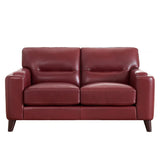 Prospera Home Sorena Top-grain Leather Sofa and Loveseat