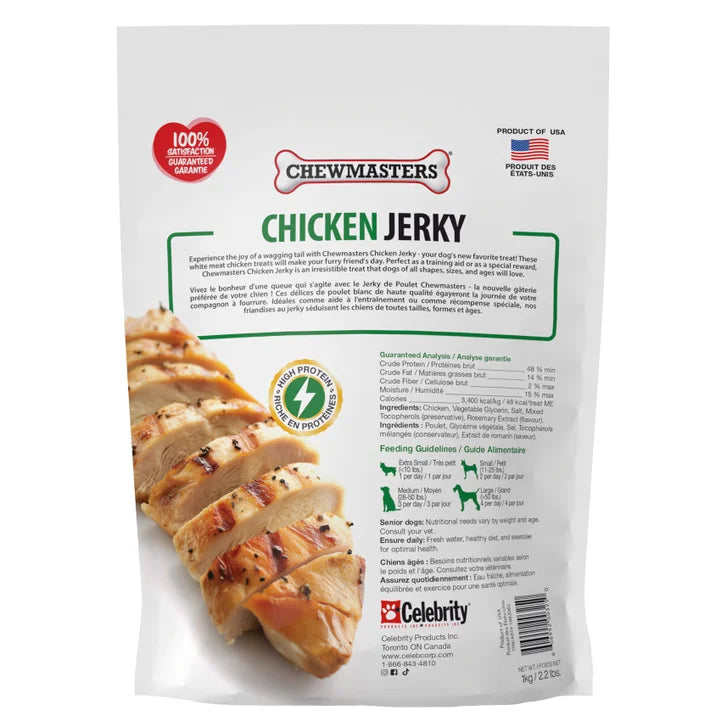 Chewmasters Chicken Jerky Treat, 2 x 1 kg