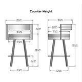 Amisco Browser Bar Stool or Counter Stool