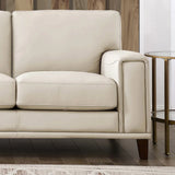Prospera Home Jensen Top-grain Leather Sofa and 2 Chairs