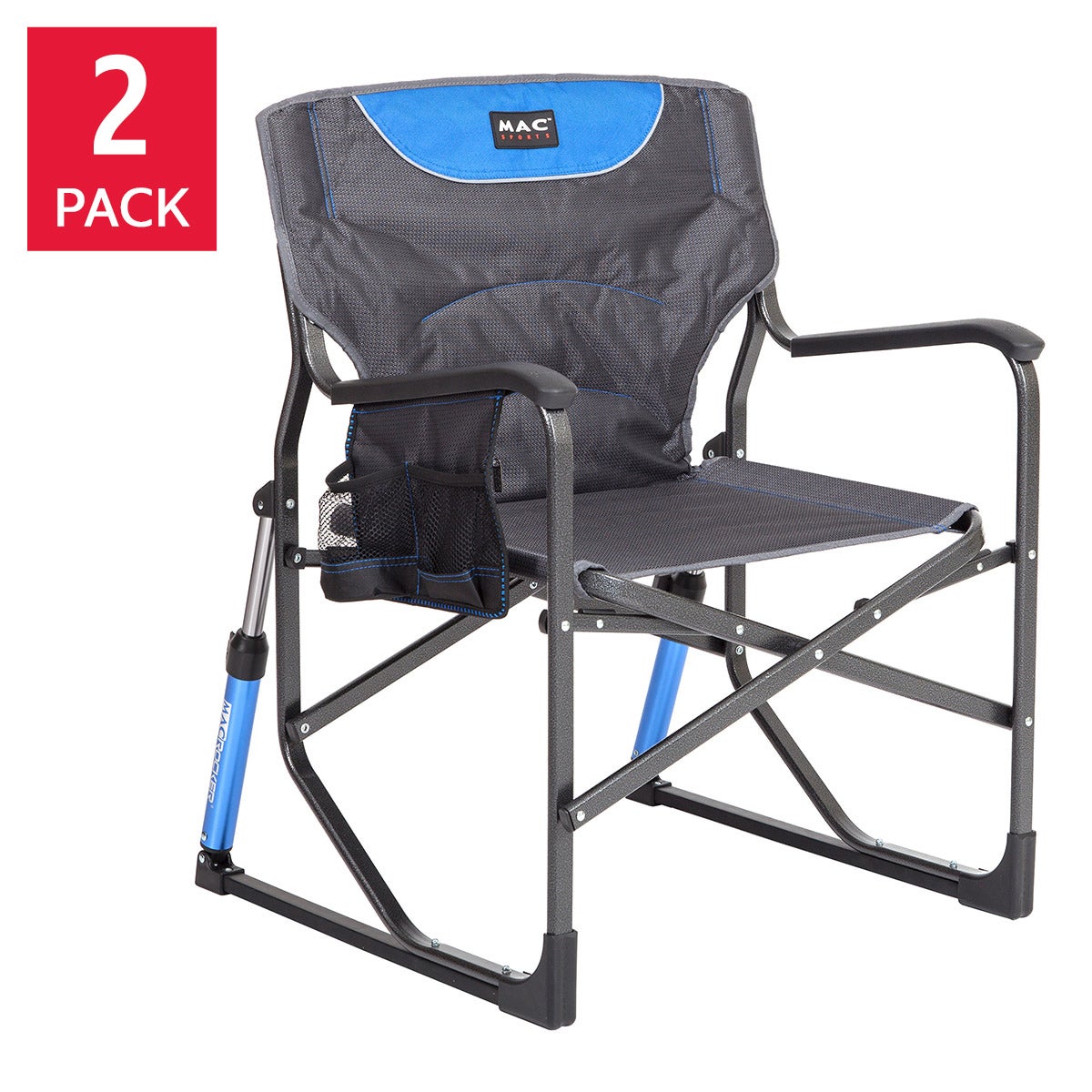 Mac Sports Rock N Lock Director Camping Chair, 2-pack