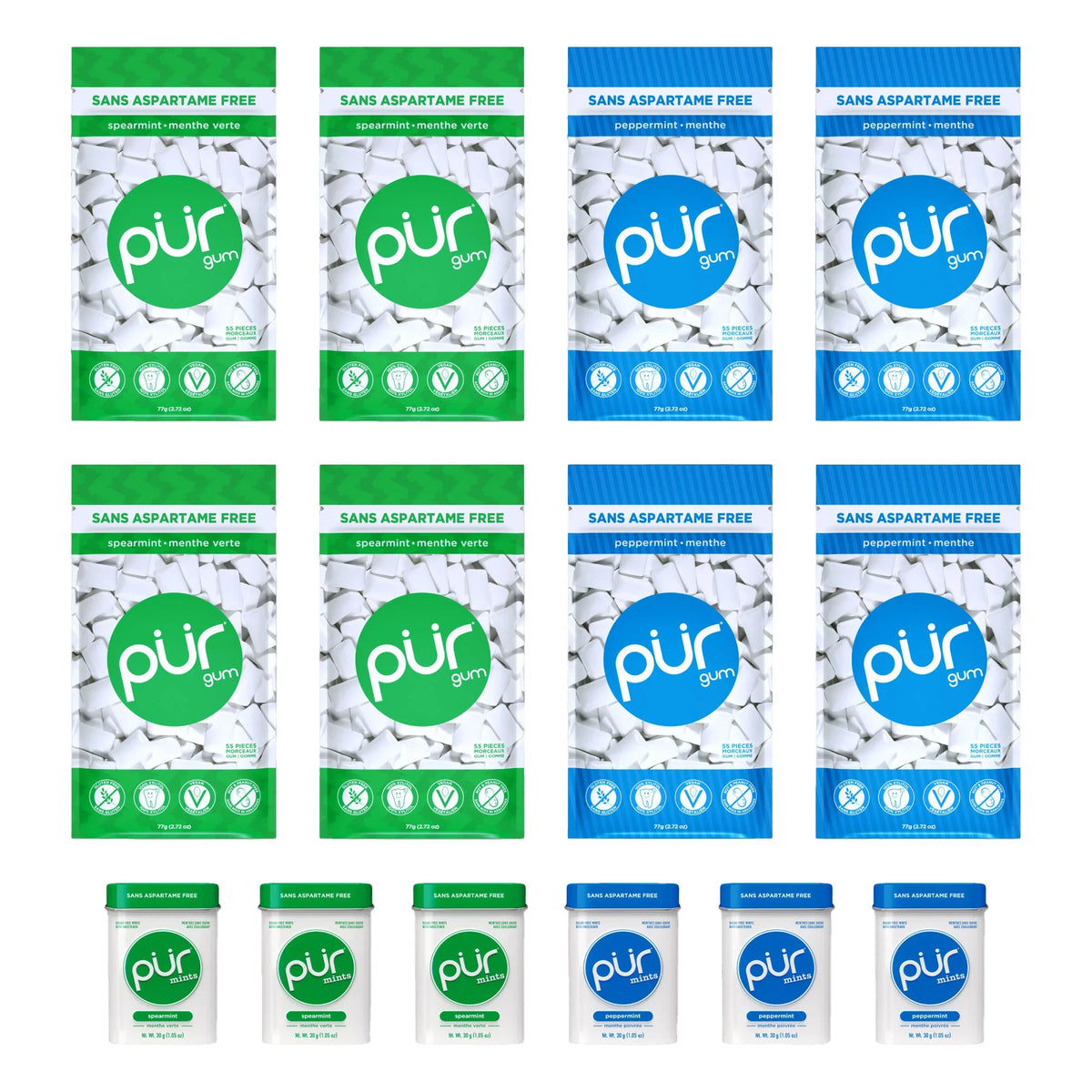 PUR Gum and Mints Variety Bundle