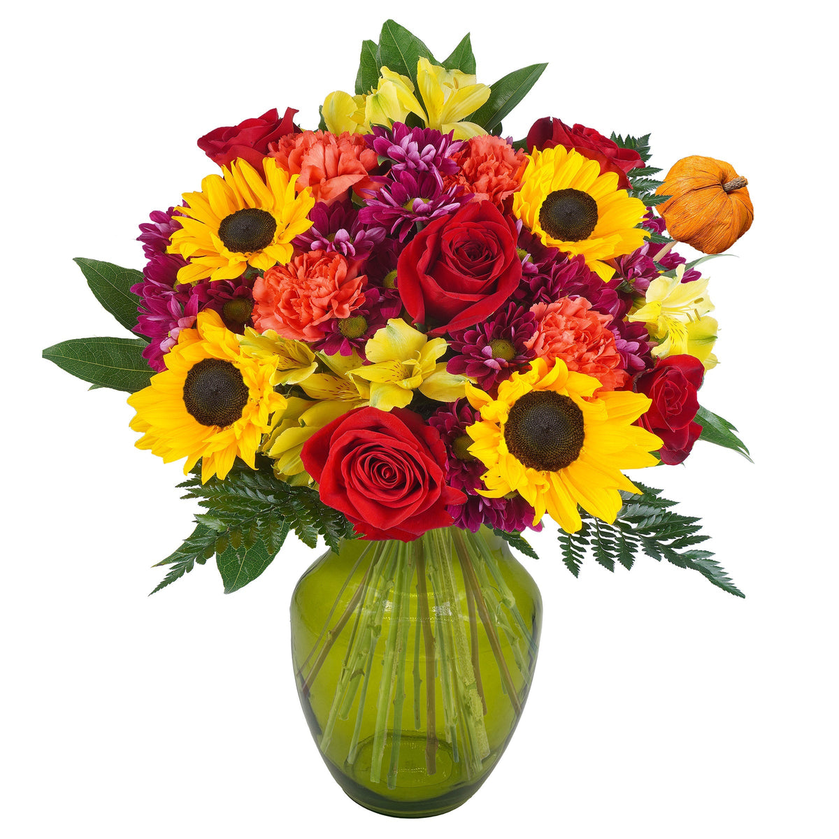 Fall In Bloom Bouquet With Vase