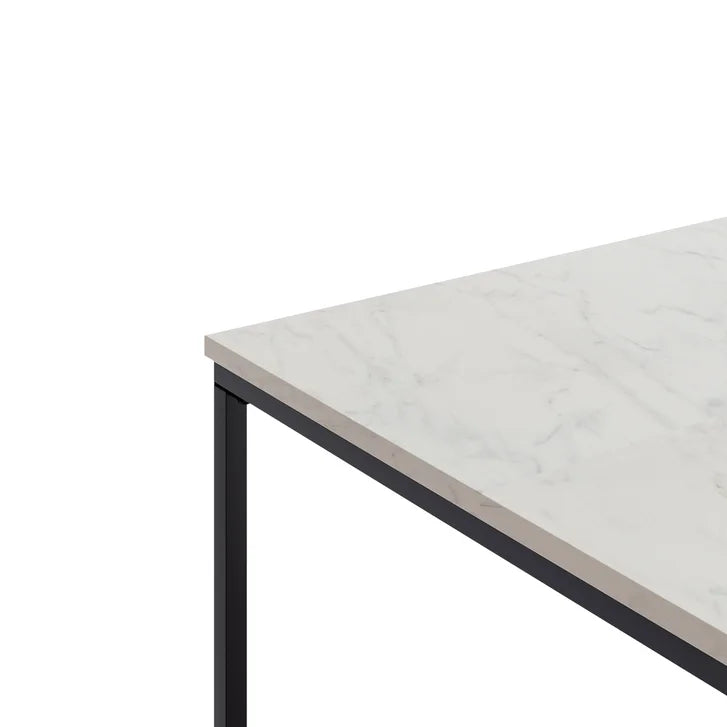Appollo Josiane Metal Coffee Table with Marble Top