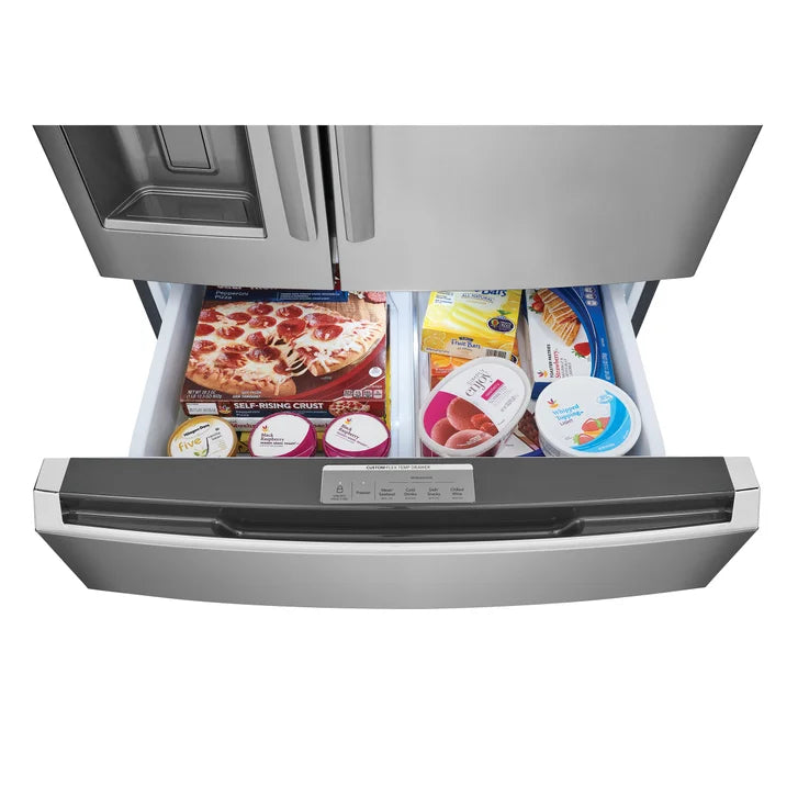Frigidaire Gallery 36 in 21.5 cu ft. Counter-Depth French Door Refrigerator with Auto-Close Doors