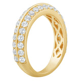 Round Brilliant Diamond Two Row Band (1.00 ctw)