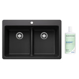 Blanco Liven 33 in. Dual Mount SILGRANIT Kitchen Sink