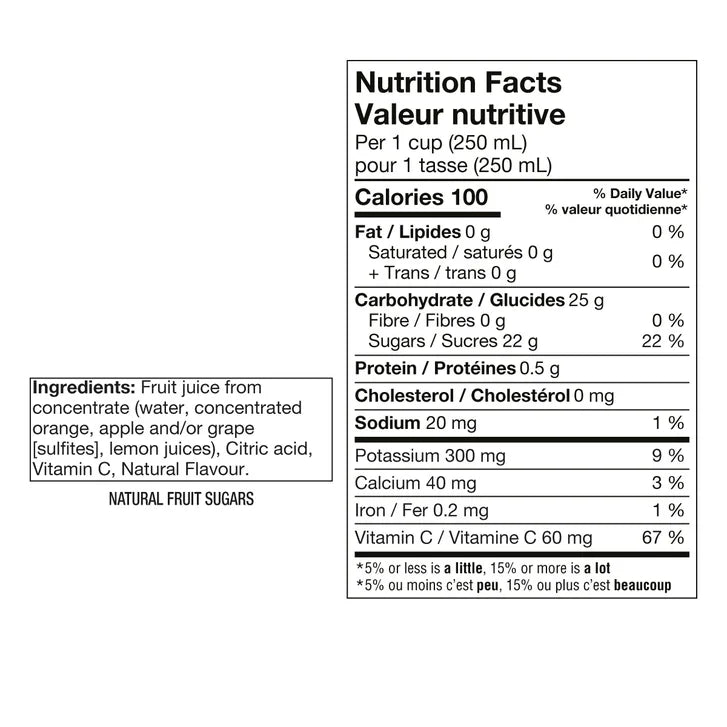 Del Monte Orange Juice, 6 x 960 mL