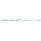 High Polish and Diamond Cut Round Box Chain