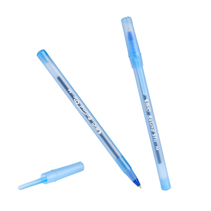 BIC Round Stic Blue Ballpoint Medium-point 1.0 mm Pens, 60-pack