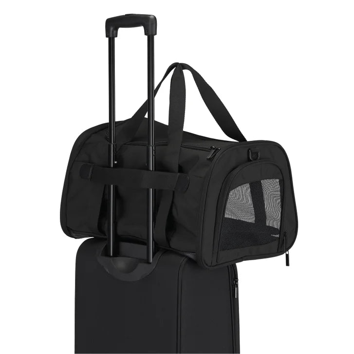 Bugatti Downtown Essential Pet Carrier Black Duffle