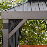 Sojag Alma 10 ft. x 14 ft. Gazebo with Mosquito Netting and Curtains