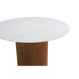 Troy Solid Quartz Round Dining Table