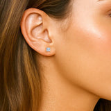 Princess Cut Diamond Stud Earrings (0.70 ctw)