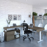 Bestar Viva L-shaped Height-adjustable Workstation