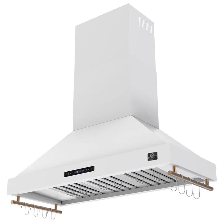 Forno Venezia 48 In. Wall Mounted Range Hood, 917 CFM
