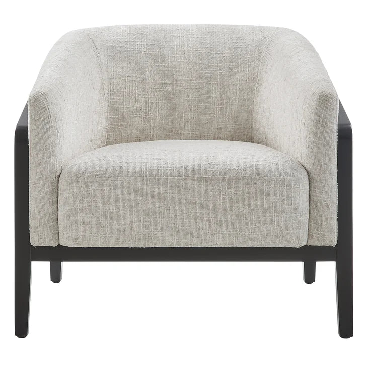 Aiden & Ivy Fabric Accent Chair with Wood Frame