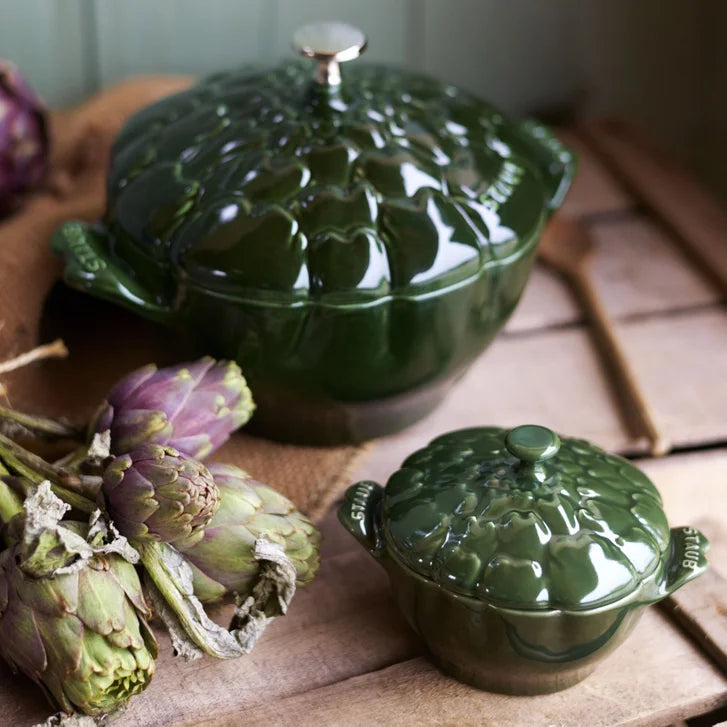 STAUB Artichoke Enamelled Cast Iron Cocotte, 3 L (3.17 qt.)