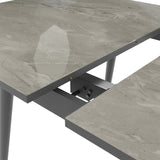 Liliosa 160.1 cm (63 in.) Extendable Dining Table with Glass Top
