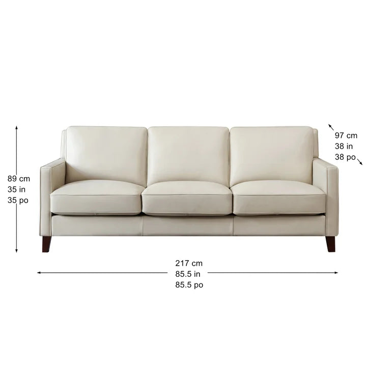 Prospera Home West Park Top-grain Leather Sofa