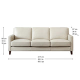 Prospera Home West Park Top-grain Leather Sofa