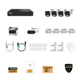 Defender AI POWERED Sentinel 4K Ultra HD Wired 8 Channel POE NVR Security System with 4 Metal Cameras with 1TB HDD